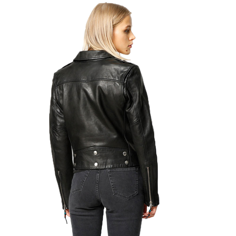 BLK DNM Women's Black Leather Jacket 1 #WKL201 $995 NWT | eBay