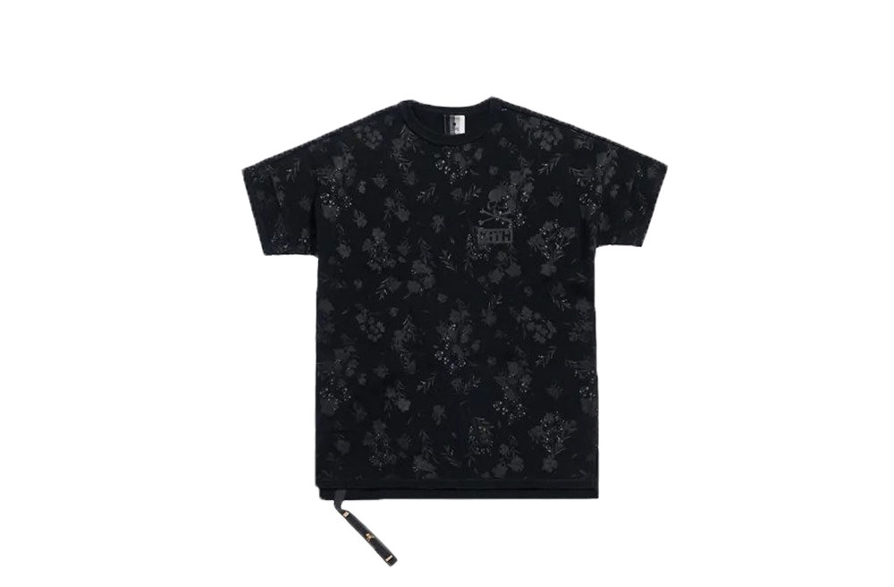 KITH X MASTERMIND WORLD Men's Black Reverse SS Floral