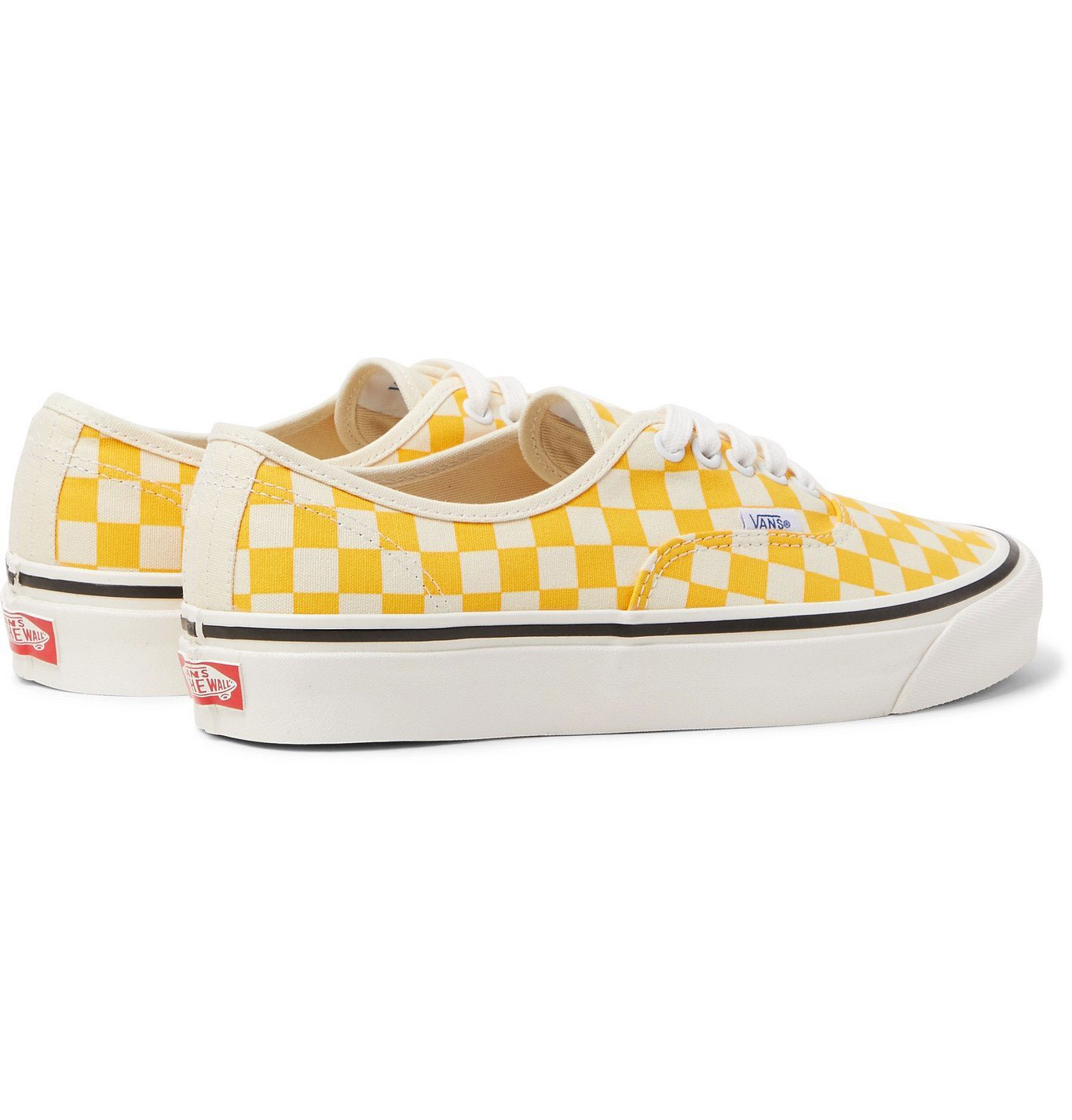 VANS★AUTHENTIC 44 DX★TILE CHECKERBOARD/RADIANT YELLOW New Vans Authentic 44 DX Anaheim Factory Tile Checkerboard