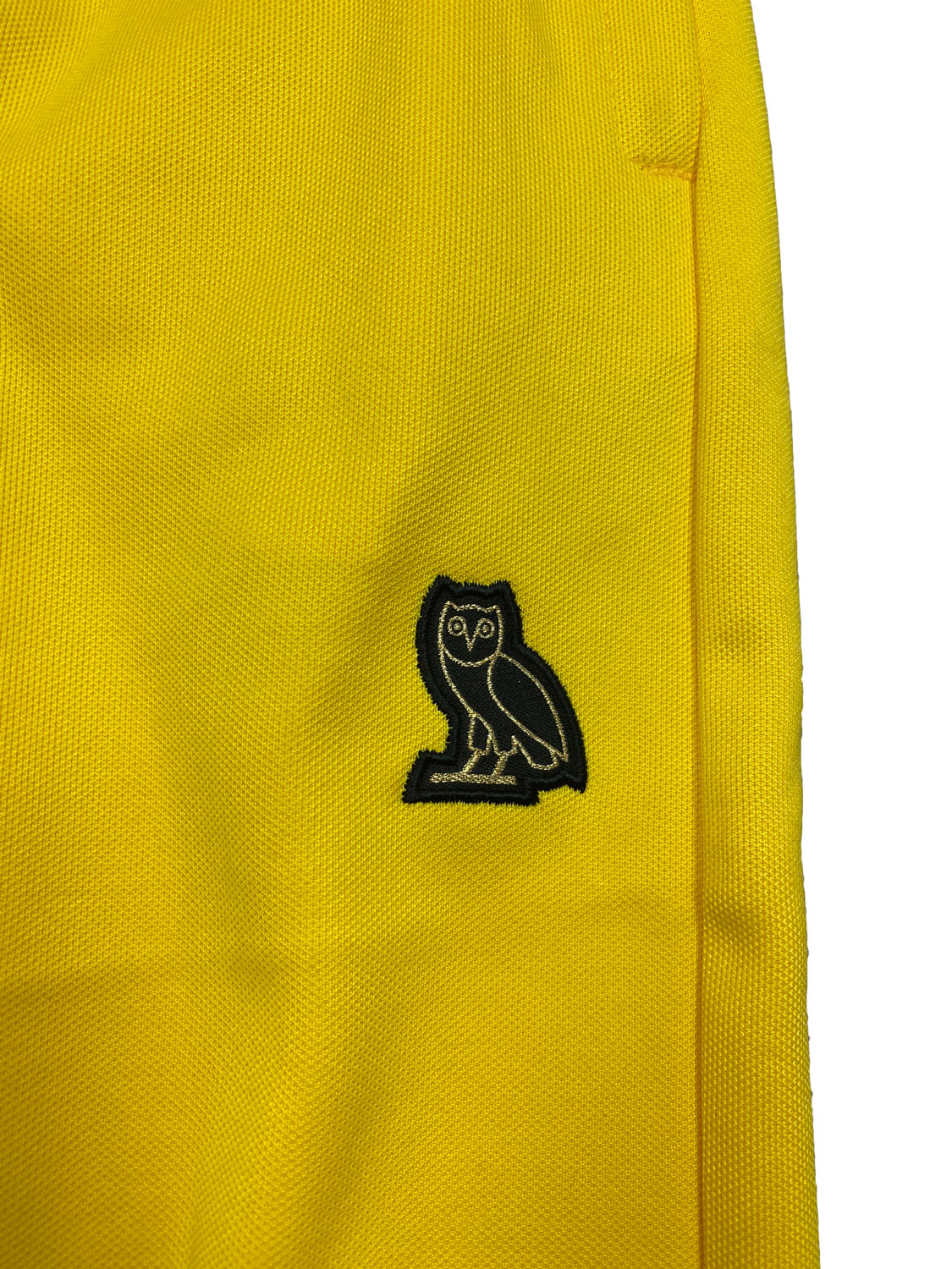 OCTOBERS VERY OWN OVO Men's Yellow Classic Track Pants w/ Zip Legs NWT