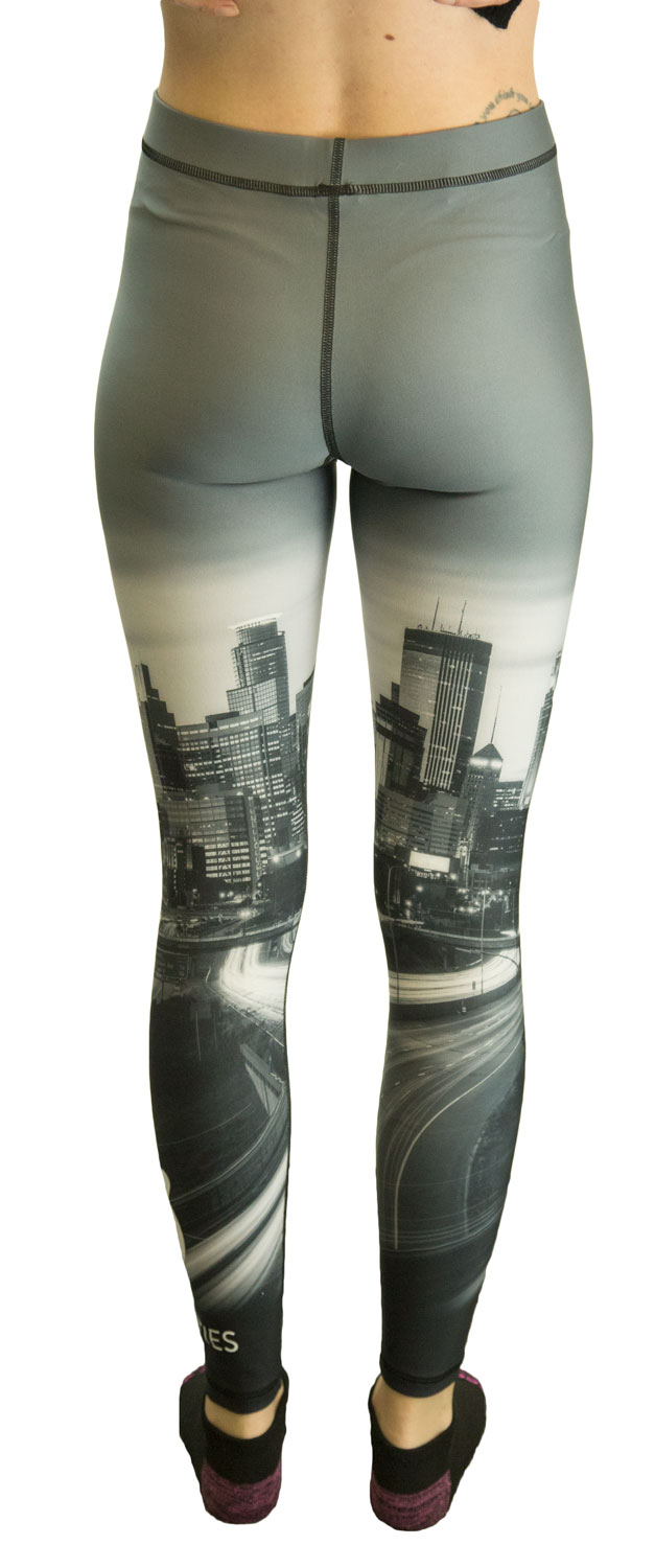 TEREZ Women's City Skyline Leggings 