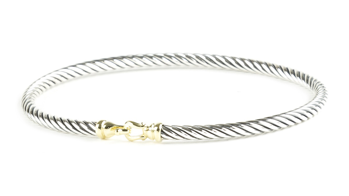 DAVID YURMAN Women's Cable Buckle Bracelet with Gold 3mm NEW | eBay